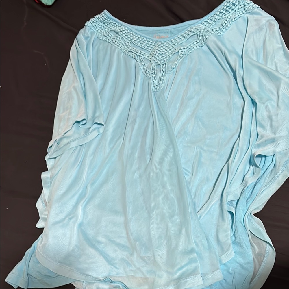 Simply Emma Sky Blue Top